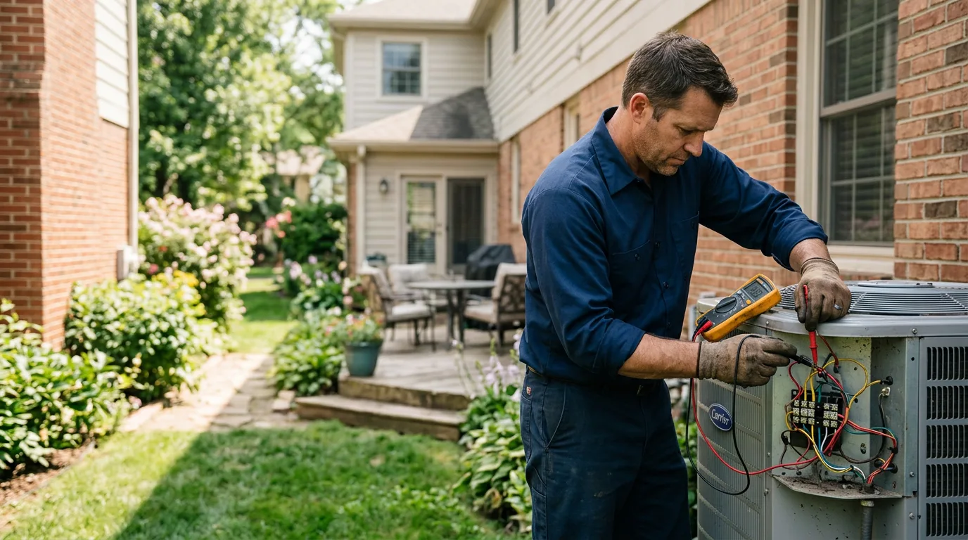 HVAC technician working near Inglewood, CA